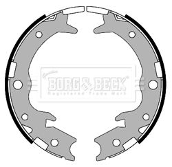 BORG & BECK Комплект тормозных колодок, стояночная тормозная с BBS6343